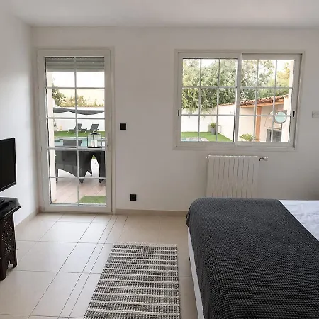 Avec Piscine 10x5m A Narbonne- 6 Personnes - 3 - Climatisation فيلة ناربون