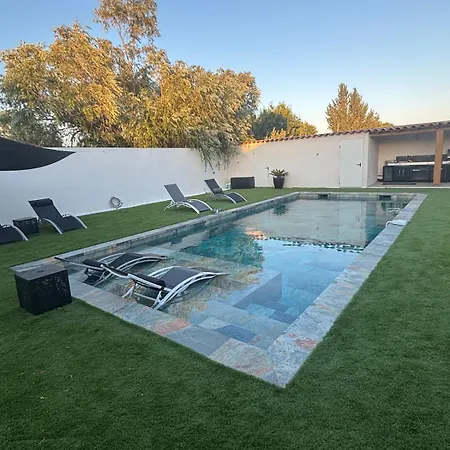 Avec Piscine 10x5m A Narbonne- 6 Personnes - 3 - Climatisation *