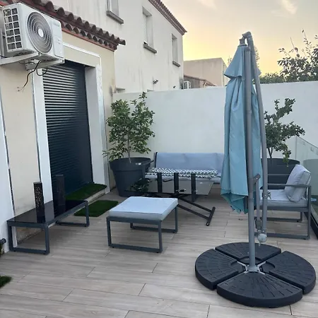 Villa Avec Piscine 10x5m A Narbonne- 6 Personnes - 3 - Climatisation